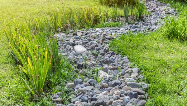 River Rock Garden Installation in Westfield