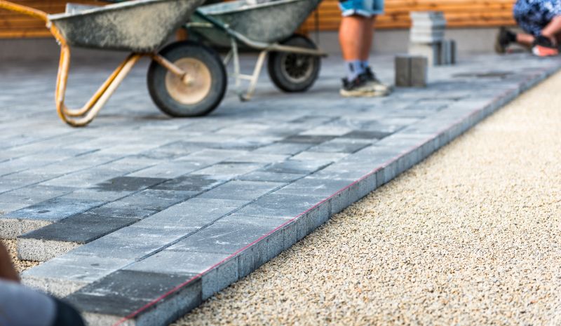 Multi-Row Paver Installation
