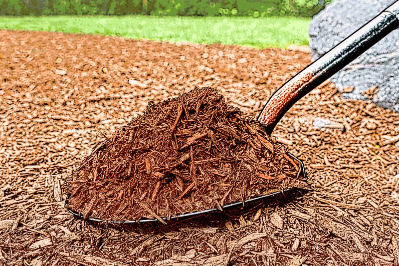 Shredded Mulch Installation